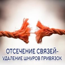 Настройка: "ОТСЕЧЕНИЕ СВЯЗЕЙ - УДАЛЕНИЕ ШНУРОВ ПРИВЯЗОК"